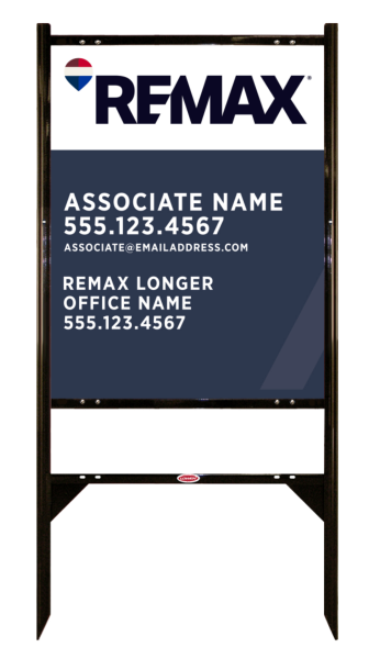 Angle Iron Frame and Associate Name Sign Panel unit, 30h x 24w, Steel